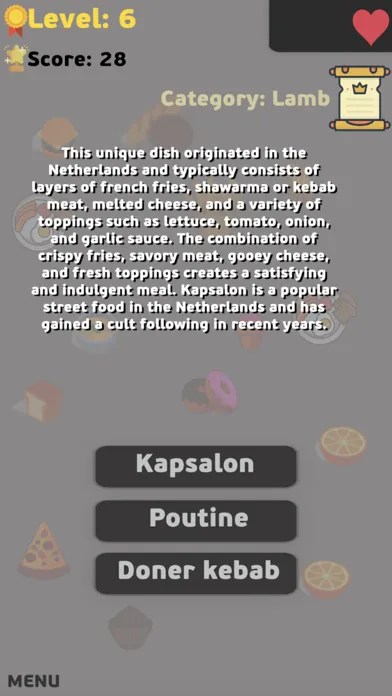 Food Quiz - Cooking Challenge Screenshots